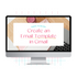A monitor mockup displaying the Quick System video on how to create an email template in Gmail.