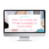 A monitor mockup displaying the Quick System video on how to create email templates in Convertkit.