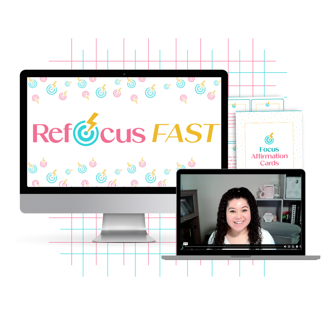 Two computer monitors displaying &