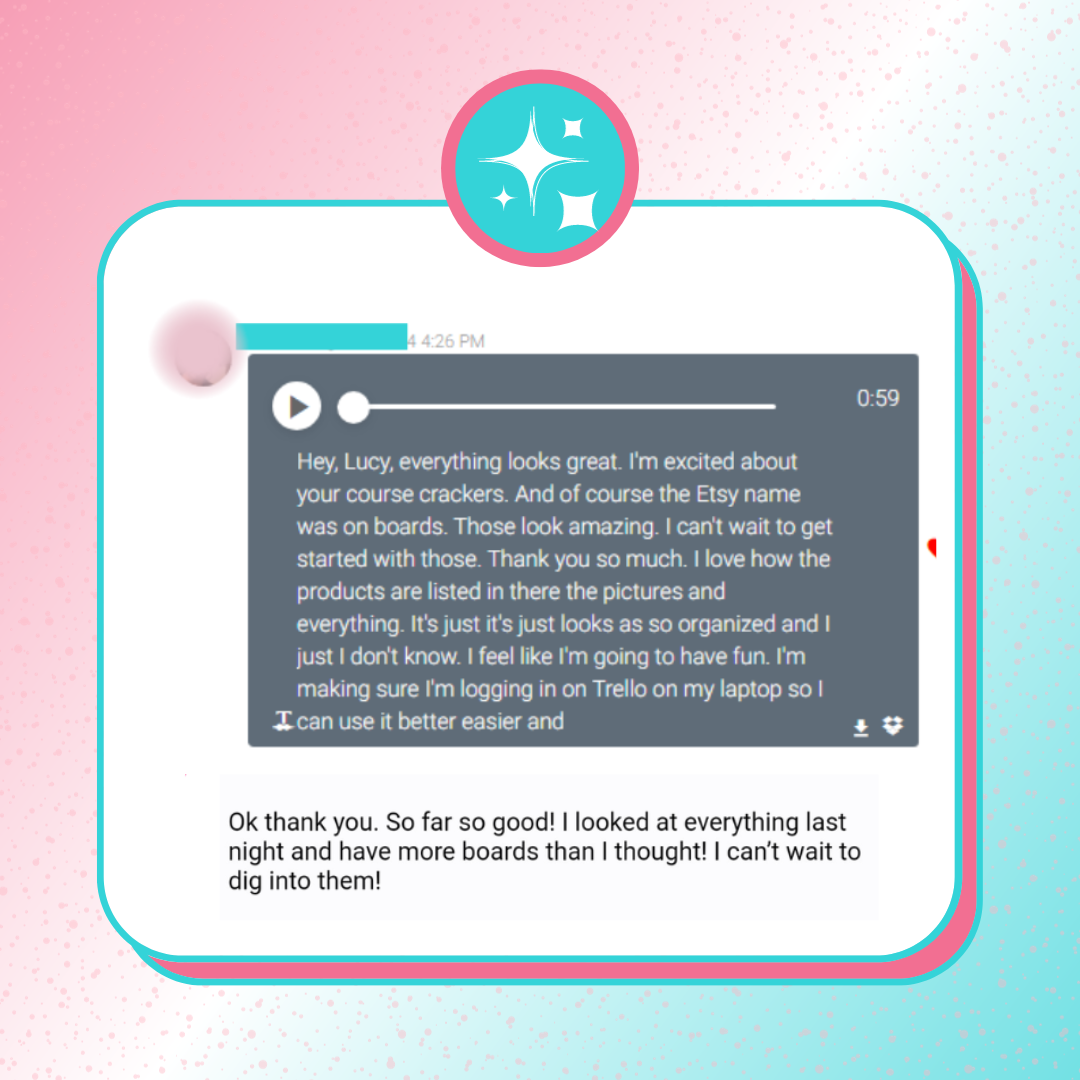 A graphic with testimonial screenshots from clients saying how great everything looked after their VIP Day.