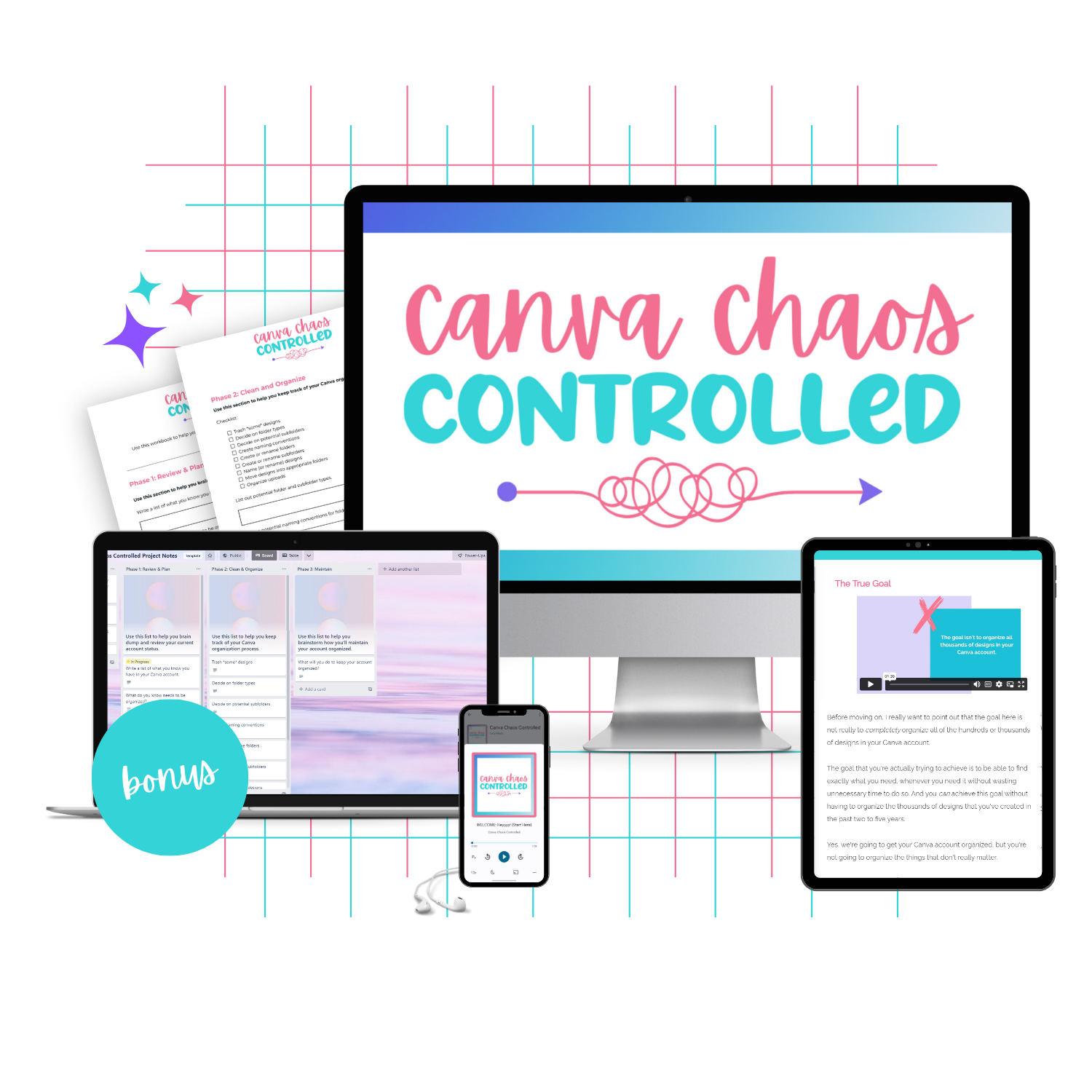 Canva Chaos Controlled – Cheerful Productivity Shop