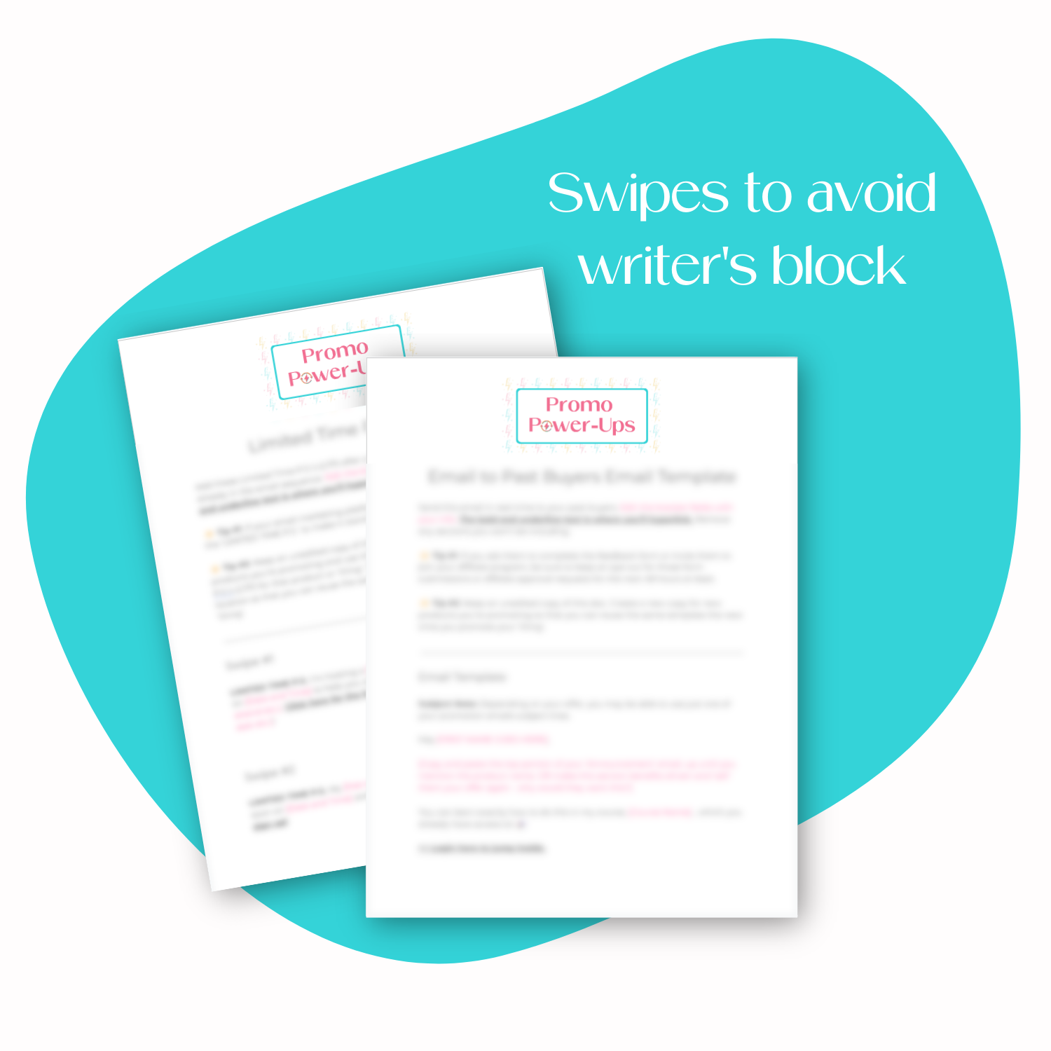A laptop screen mockup displaying the bonus swipe copy.
