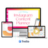 A monitor mockup displaying the Instagram Content Planner that’ll streamline your content planning strategy.